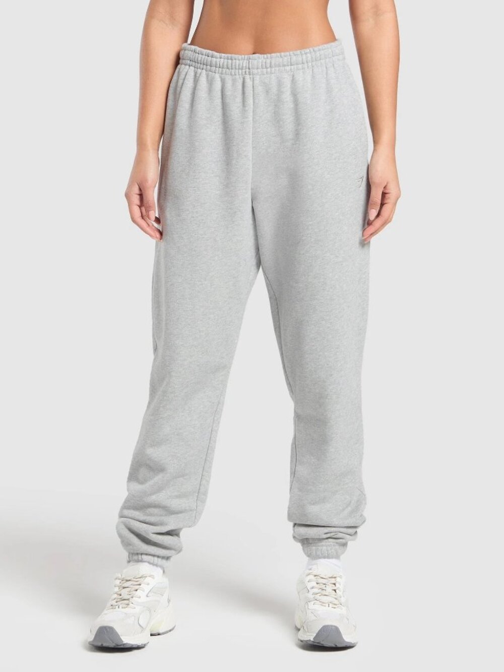 Gymshark Rest Day Sweats 2.0 Joggers – Light Grey Core Marl – Size Medium